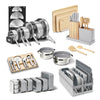 63-Piece Stainless Steel & Ceramic Kitchen Reset