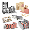 63-Piece Stainless Steel & Ceramic Kitchen Reset