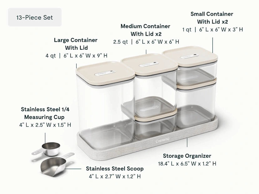 13-Piece Airtight Pantry Storage