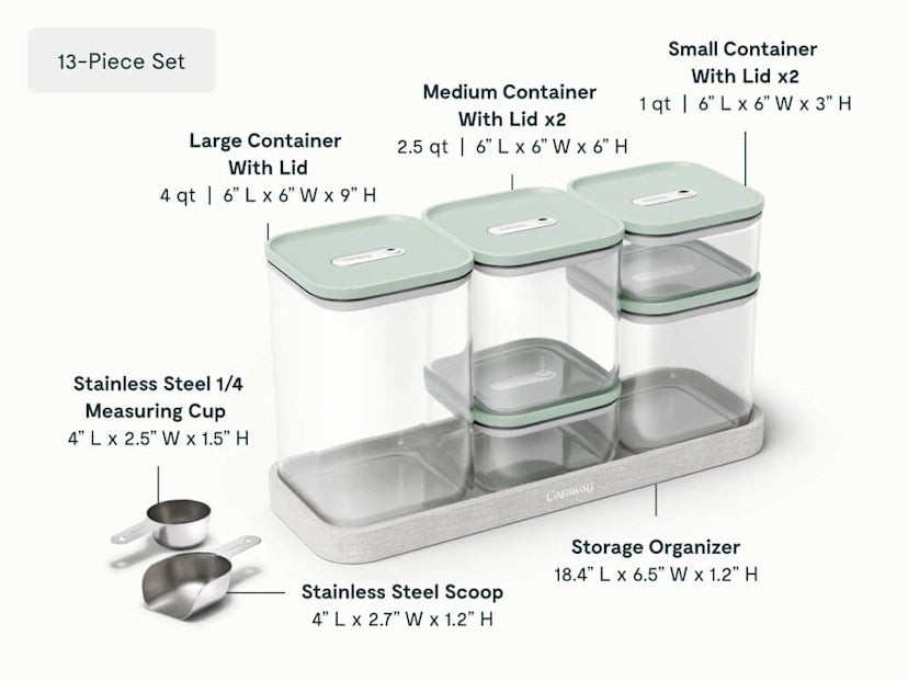 13-Piece Airtight Pantry Storage
