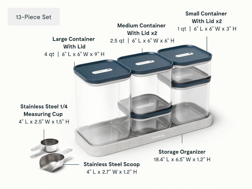 13-Piece Airtight Pantry Storage