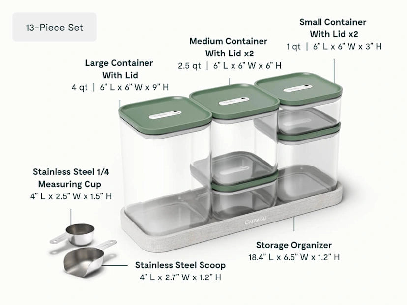 13-Piece Airtight Pantry Storage