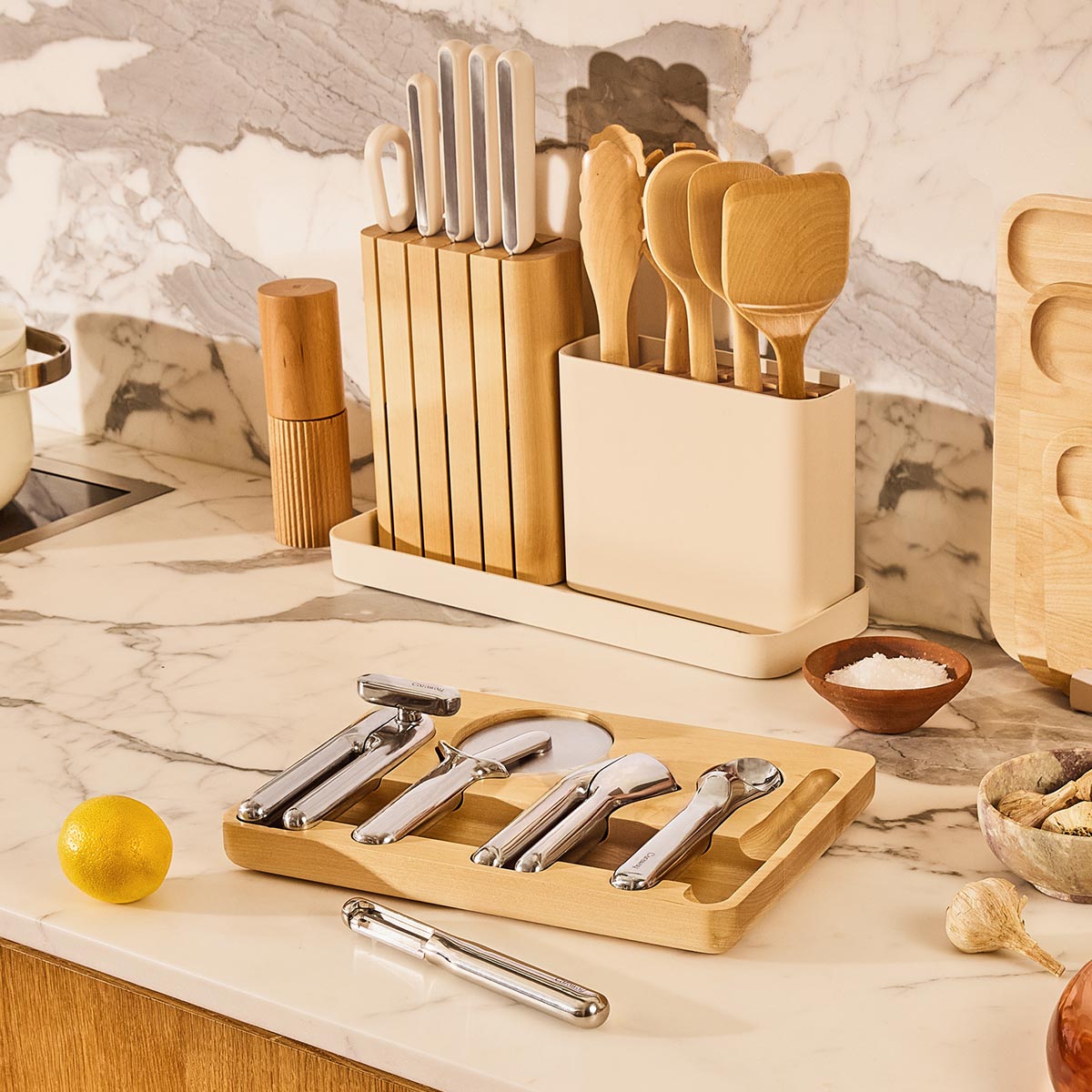 63-Piece Stainless Steel & Ceramic Kitchen Reset